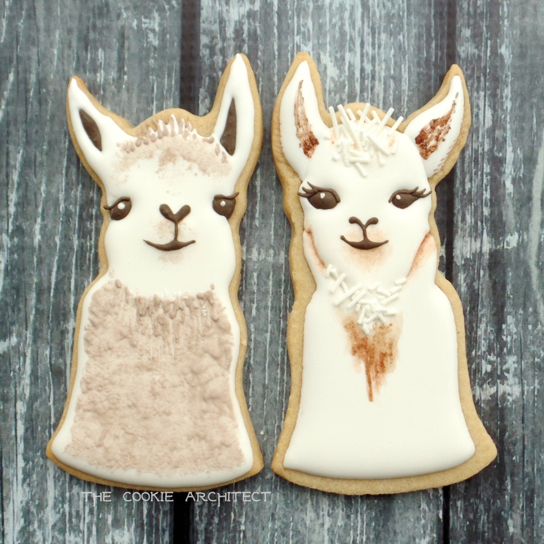 Sweet Llama Faces | The Cookie Architect